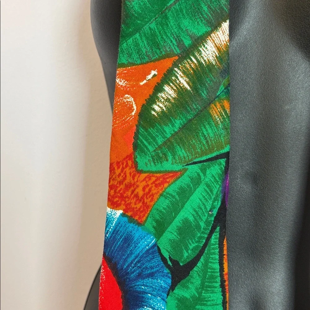 Shelter Island Collection Tropical Floral Cotton Necktie Tie
